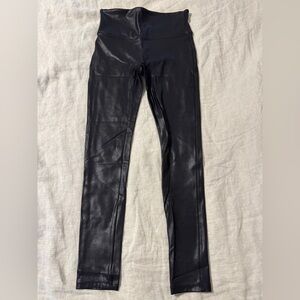 Spanx faux leather leggings medium petite
